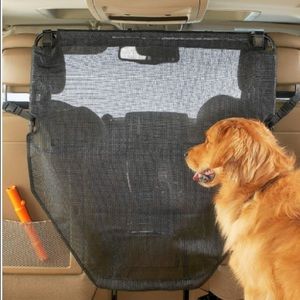 HIGH ROAD Dog Car Barrier with Full View Mesh Cover and Padded Steel Frame